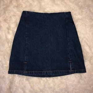 Dark Jean Skirt